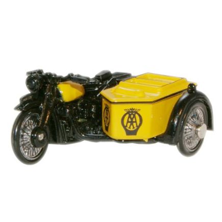 Oxford Diecast 76BSA001 OO Gauge BSA Motorcycle and Sidecar AA