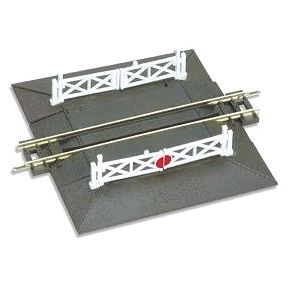 Peco ST-20 N Gauge Setrack Straight Level Crossing With 2 Ramps & 4 Gates