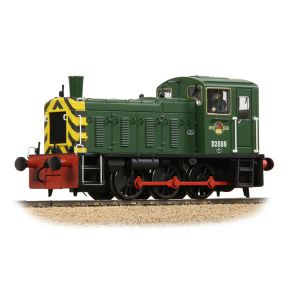 Bachmann 31-364B OO Gauge Class 03 D2099 BR Green Wasp Stripes Weathered
