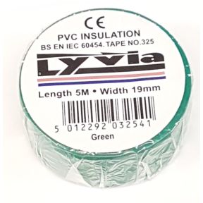 Lyvia 325CG PVC Insulation Tape Green 5 Meters