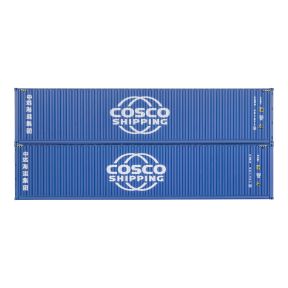 Dapol 4F-028-166 OO Gauge Pack Of 2 40ft Containers Cosco Shipping 607357 6 And 401671 0