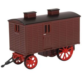 Oxford Diecast 76LW001 OO Gauge Living Wagon Maroon And Red