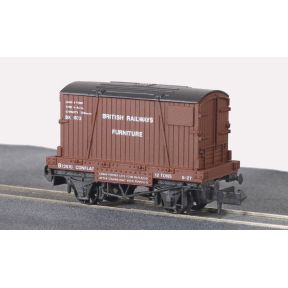 Peco NR-22 N Gauge Conflat With BR Furniture Removals Container