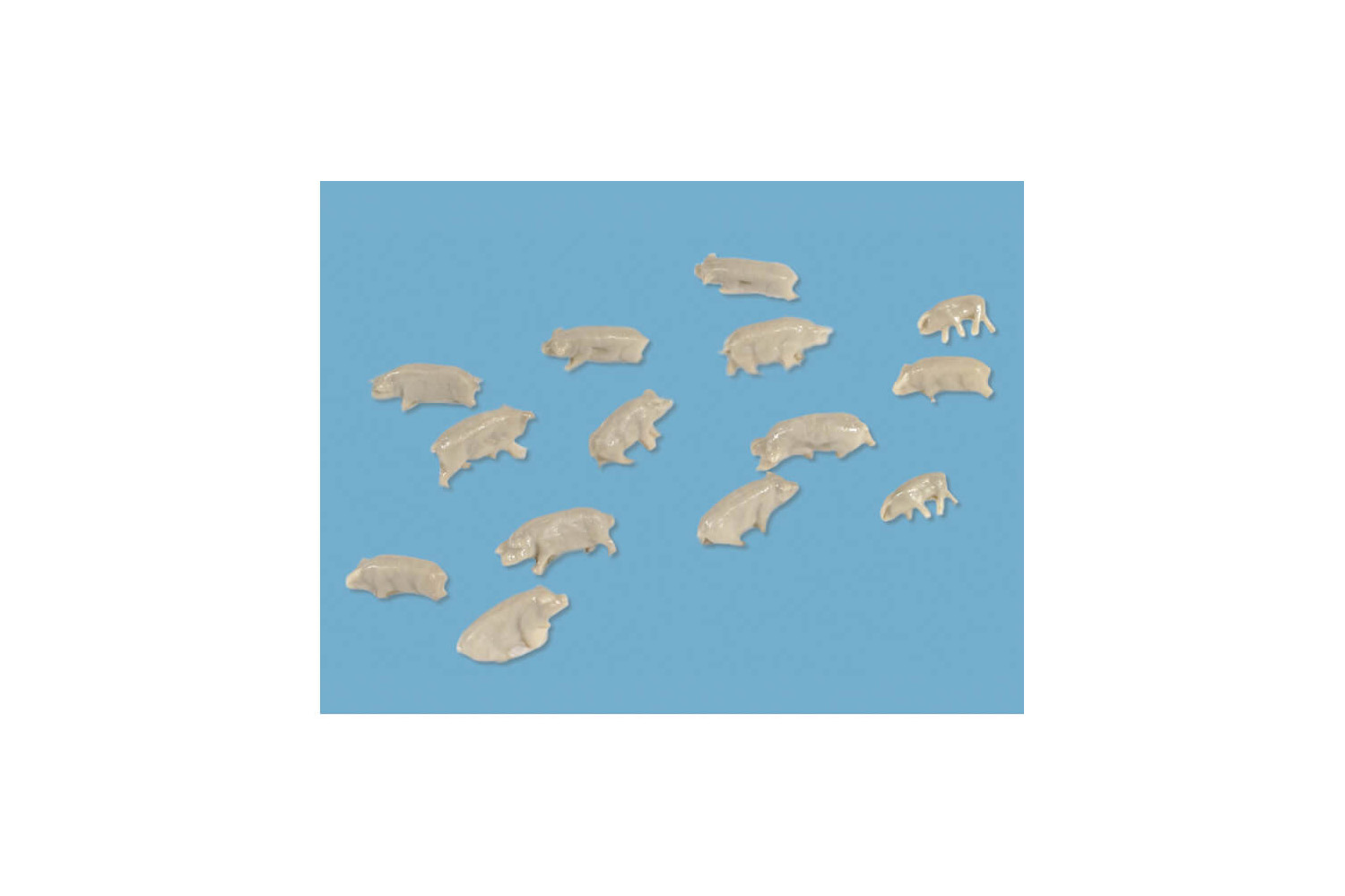 Modelscene 5176 N Gauge Pigs set of 14 - Picture 1 of 1