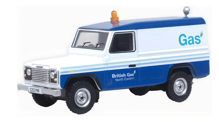 Oxford Diecast 76DEF019 OO Gauge Land Rover Defender LWB British Gas North Easte