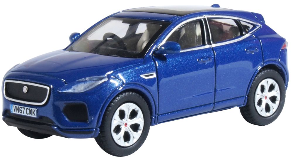 Oxford Diecast 76JEP001 OO Gauge Caesium Blue Jaguar E Pace - Picture 2 of 3