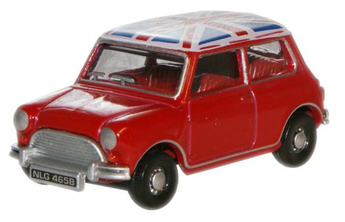 Oxford Diecast 76MN003 OO Gauge Almond Green And Old English White Austin Mini - Picture 7 of 9