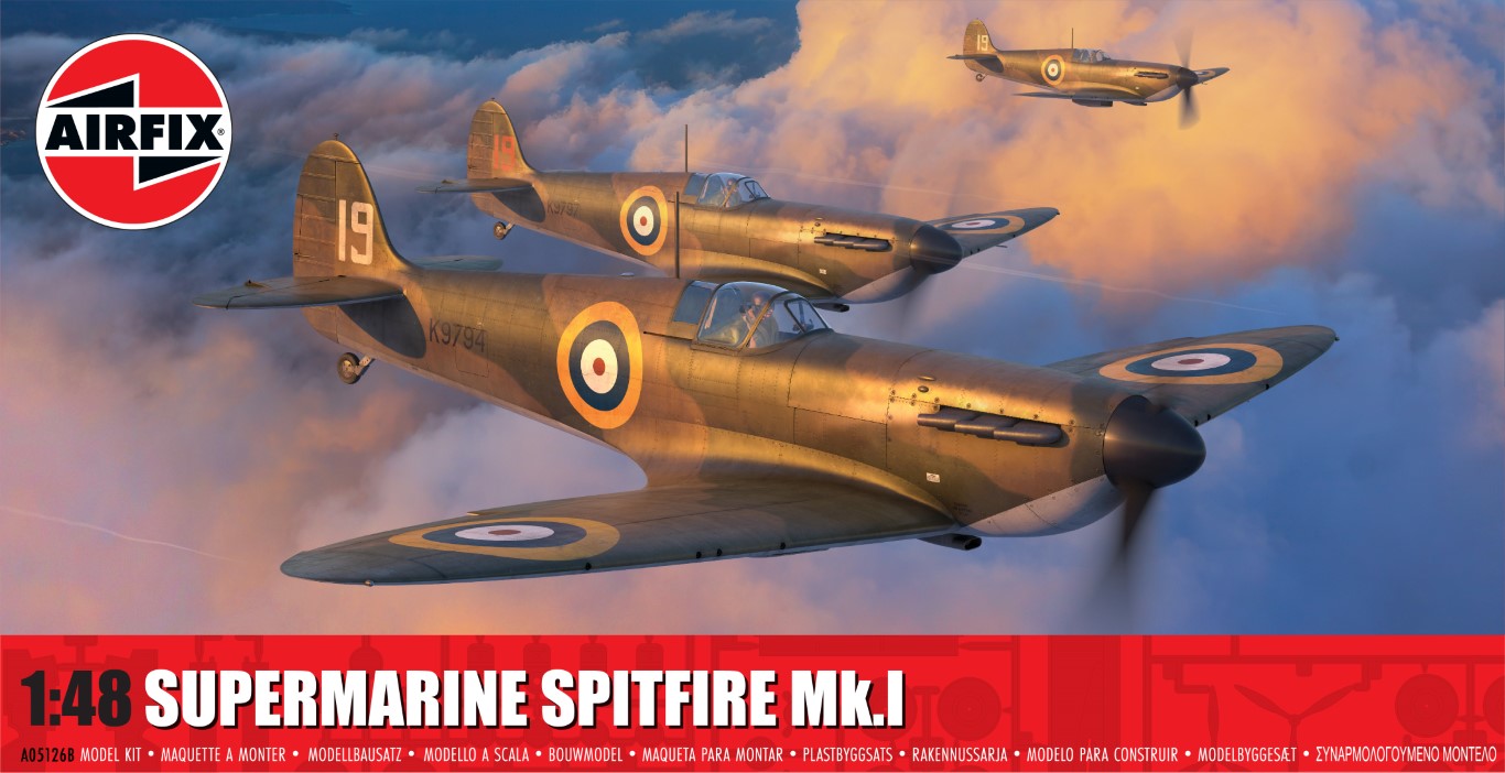 Airfix A05126B Supermarine Spitfire MkI Plastic Kit