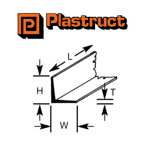 Plastruct Right Angle Section - Various sizes to choose - Picture 2 of 9