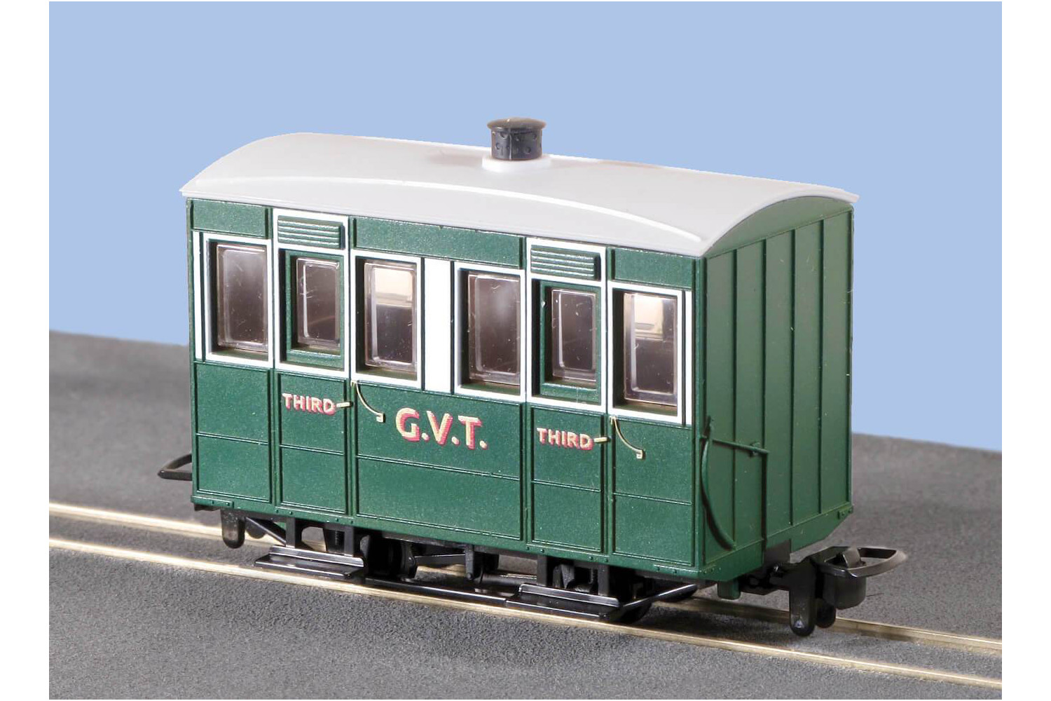 Peco GR-500 OO-9 Glyn Valley Tramway 4 Wheel Enclosed Side Coach