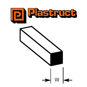 Varilla cuadrada Plastruct - Varios tamaños a elegir - Imagen 2 de 9