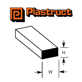 Plastruct Rectangular Rod - Various Sizes To Choose