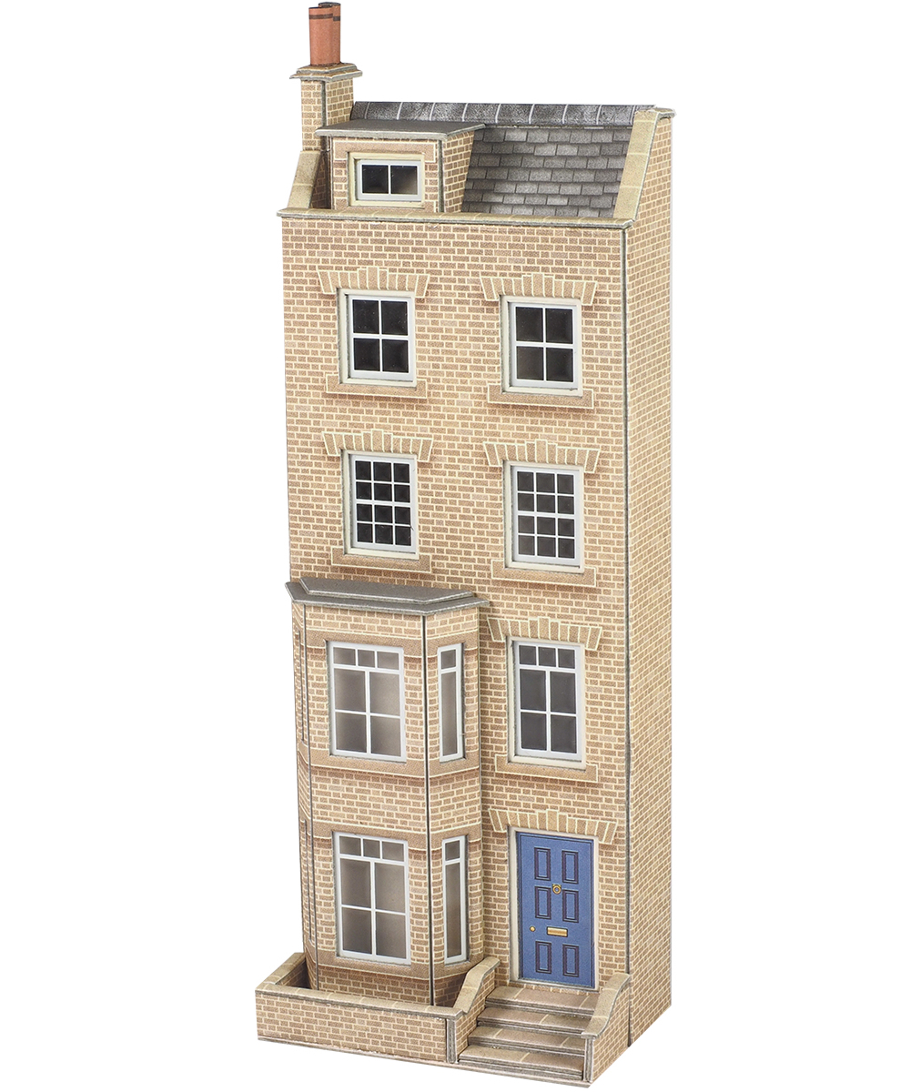 Metcalfe PO373 OO Gauge Low Relief Georgian Town House Card Kit