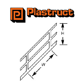 Plastruct Stair Rail - Various sizes to choose - Picture 2 of 3