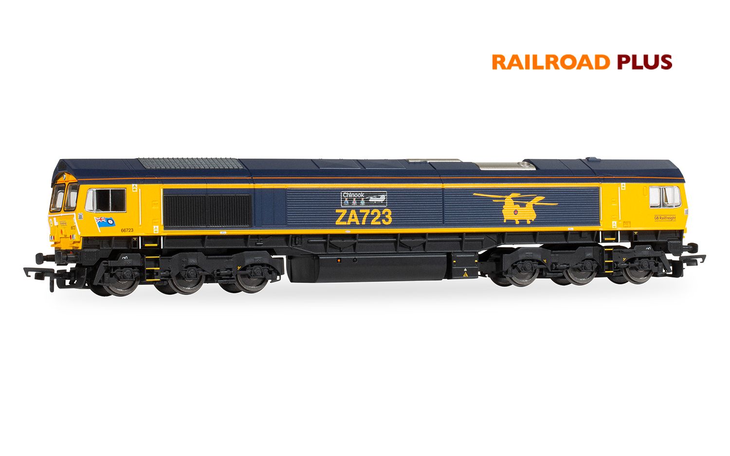 Hornby R30429 OO Gauge RailRoad Plus Class 66 66723 'Chinook' GBRf