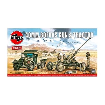 Airfix A02314V Bofors Gun & Tractor Plastic Kit