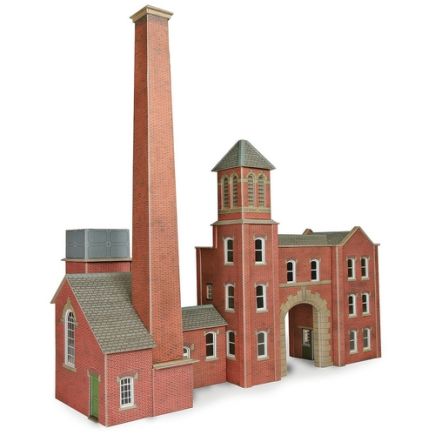 Metcalfe PO284 OO Gauge Boiler House with Chimney and Factory Entrance Card Kit