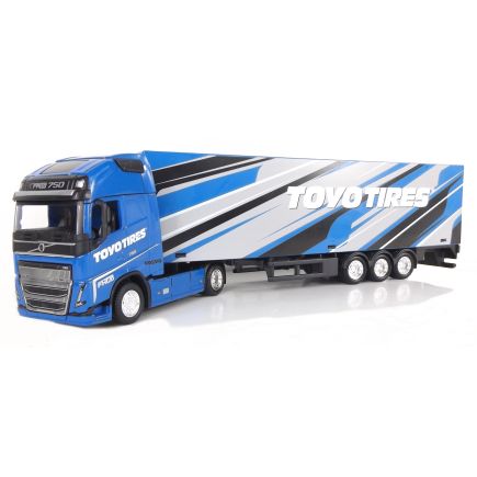 Maisto 18-31461 Street Fire Haulers Volvo EH16 Globetrotter 750 Toyotires Trailer