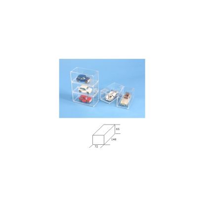 Clear Display Case Ideal for 1:43 Model Cars - 1 supplied