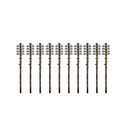 Ratio 211 N Gauge Telegraph Poles Plastic Kit