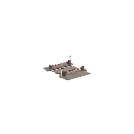 Ratio 235 N Gauge level Crossing with Barriers Plastic Kit