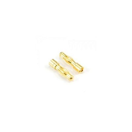 Etronix ET0605 4.0mm Male Gold Connector Pack of 2