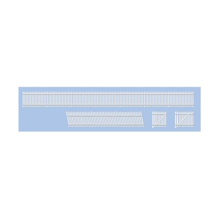 Ratio 243 N Gauge GWR Station Fencing White Plastic Kit