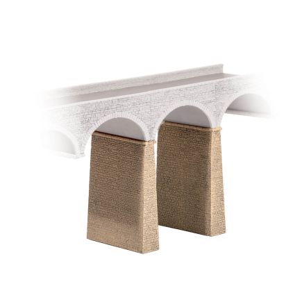 Ratio 254 N Gauge Two Stone Piers Plastic Kit