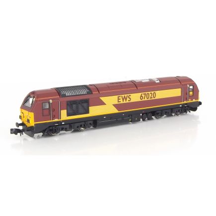 Dapol 2D-010-015 N Gauge Class 67 67020 EWS Red And Gold