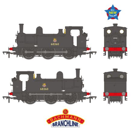 Bachmann 31-069 OO Gauge NER E J71 0-6-0 Tank 68260 BR Black Early Emblem