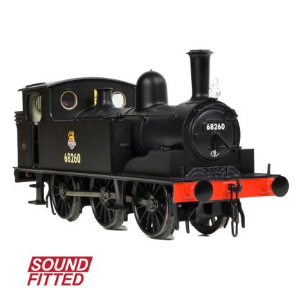 Bachmann 31-069SF OO Gauge NER E J71 0-6-0 Tank 68260 BR Black Early Emblem DCC Sound Fitted
