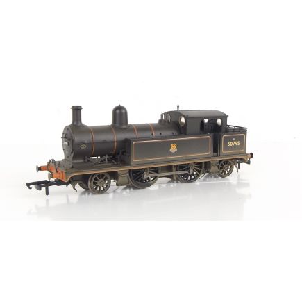 Bachmann 31-167DC-SH OO Gauge L&YR 2-4-2 Tank 50795 BR Black Early Crest Weathered DCC Fitted