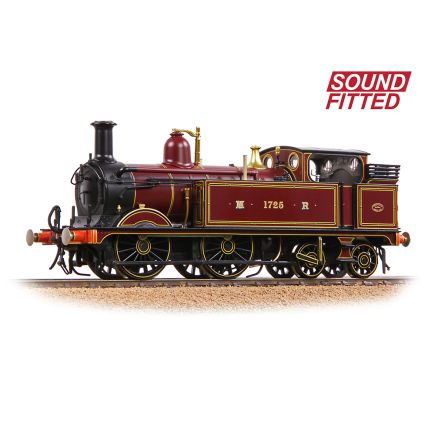 Bachmann 31-740ASF OO Gauge MR 1532 Tank 1725 Midland Railway Crimson Lake DCC Sound Fitted