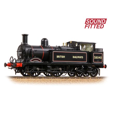 Bachmann 31-743ASF OO Gauge MR 1532 1P Tank 58040 BR Lined Black British Railways DCC Sound Fitted