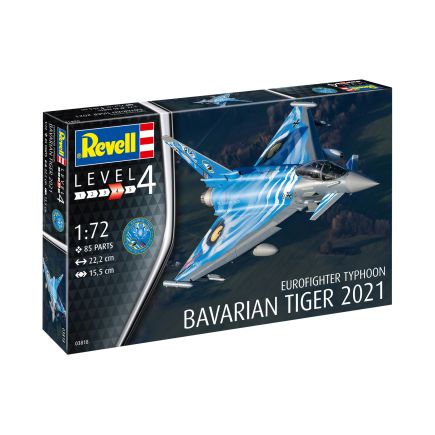 Revell 03818 German Eurofighter Typhoon Bavarian Tiger 2021 Plastic Kit