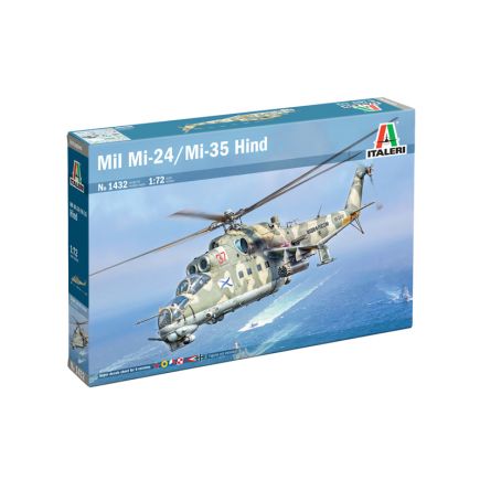 Italeri 1432 Mil Mi-24/Mi-35 Hind Helicopter Plastic Kit