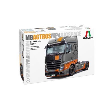 Italeri 3968 Mercedes Benz Actros MP4 Big Space Grand Prix Edition Plastic Kit