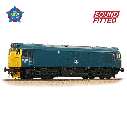 Bachmann 32-340ASF OO Gauge Class 25/1 25057 BR Blue DCC Sound Fitted