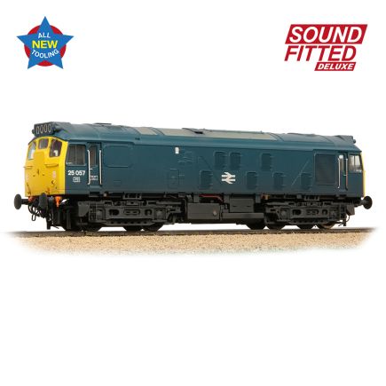 Bachmann 32-340SFX OO Gauge Class 25/1 25057 BR Blue Weathered DCC Sound Fitted Deluxe