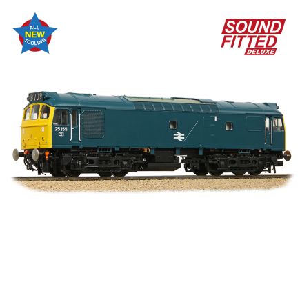 Bachmann 32-345SFX OO Gauge Class 25/2 25155 BR Blue DCC Sound Fitted Deluxe