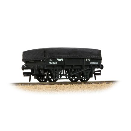 Bachmann 33-088C OO Gauge 5 Plank China Clay Wagon GWR Grey with Tarpaulin Cover 92822