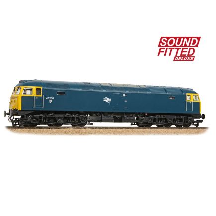 Bachmann 35-411BSFX OO Gauge Class 47 47238 BR Blue DCC Sound Fitted Deluxe