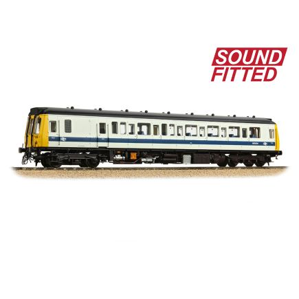 Bachmann 35-531SF OO Gauge Class 121 Railcar W55034 BR White And Blue Sound Fitted