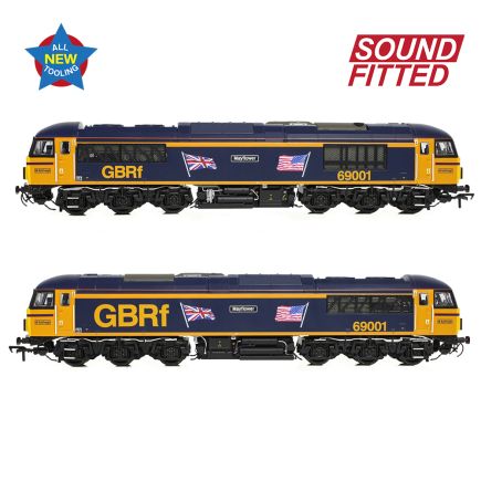 Bachmann 35-776SF OO Gauge Class 69 69001 'Mayflower' GBRf UK & US Flags DCC Sound Fitted