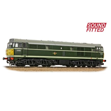 Bachmann 35-802ASF OO Gauge Class 30 D5862 BR Green Small Yellow Panels DCC Sound Fitted