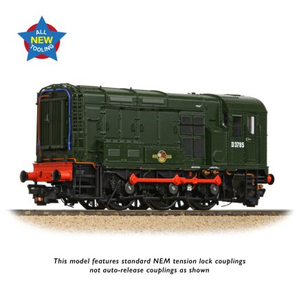 Bachmann 35-901 OO Gauge Class 08 Shunter D3785 BR Green