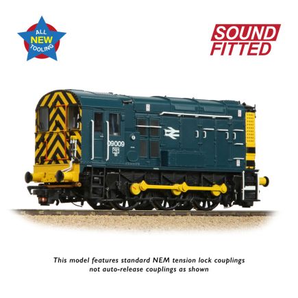 Bachmann 35-921SF OO Gauge Class 09 Shunter 09009 BR Blue DCC Sound Fitted