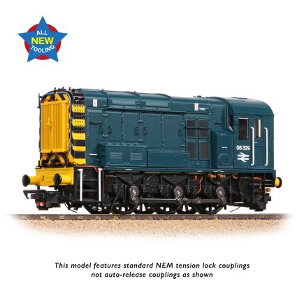 Bachmann 35-925 OO Gauge Class 08 Shunter 08329 BR Blue