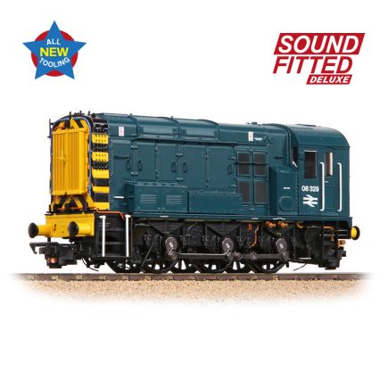 Bachmann 35-925SFX OO Gauge Class 08 Shunter 08329 BR Blue DCC Sound Fitted Deluxe