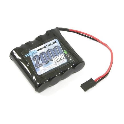 Voltz VZ0150 2000mAh 4.8v NiMH RX Straight Battery With Connector